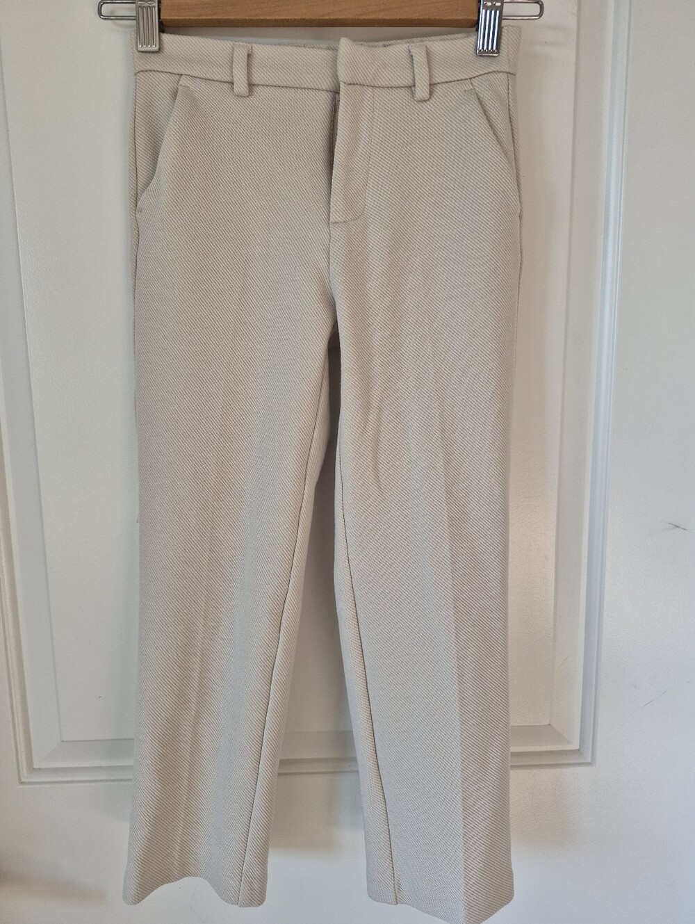 Boy's Zara Cream Dress Pants Size 8